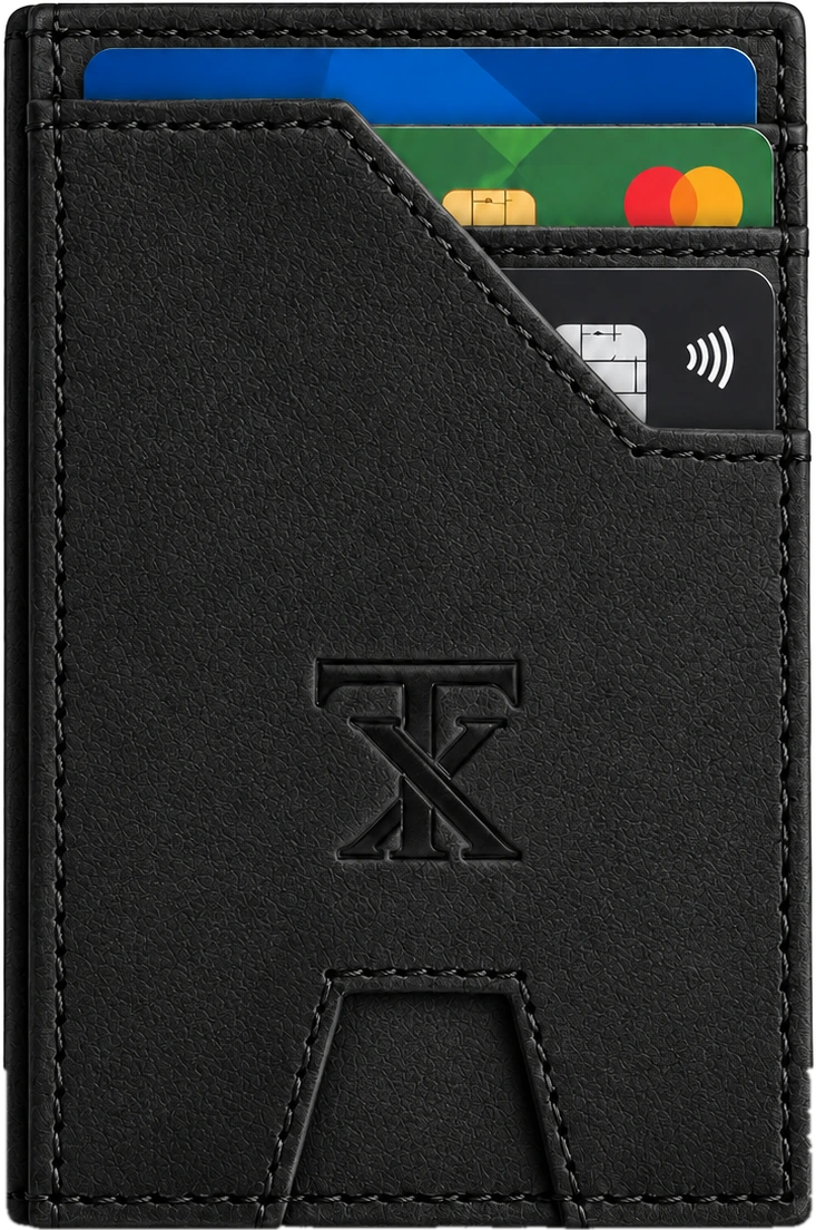 Slim Card Holder in black